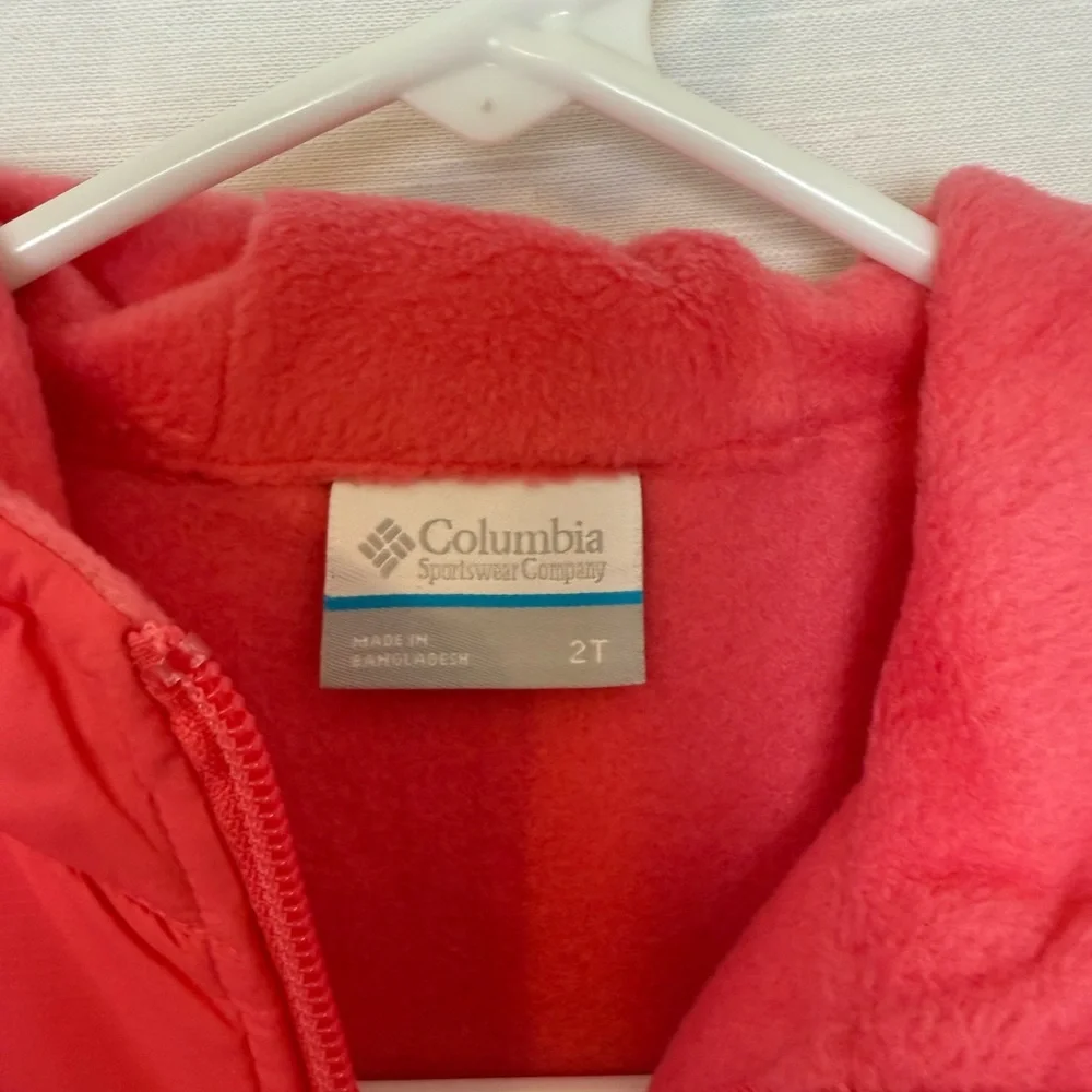 Columbia Pink and Red Patterned Toddler Jacket
